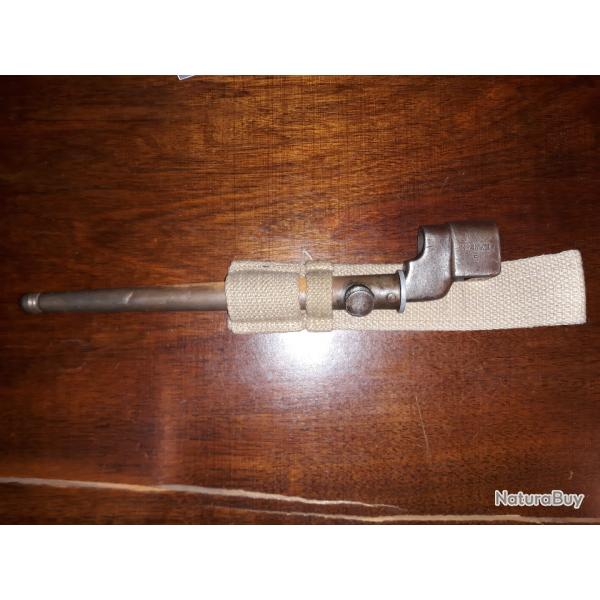 WW 2 baionnette clous enfild 42 avec fourreau 44