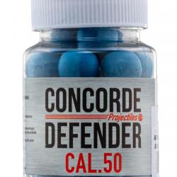 CAL. 50 - BILLES DE DÉFENSE CAOUTCHOUC - POT DE 30 BILLES