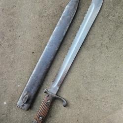 Baïonnette allemande Sg 98 05 à scie pour Mauser 98
