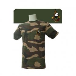 Tee-shirt militaire brodé Légion Cam CE 2XL