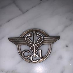 Bel insigne CCL Rond , Chambre de Commerce de Lyon par Augis .