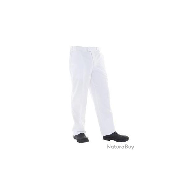 Pantalon ceinture rglable SYLVAIN Blanc 38