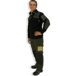 Pantalon de travail Le Laboureur série W Kaki-Noir-Beige 48