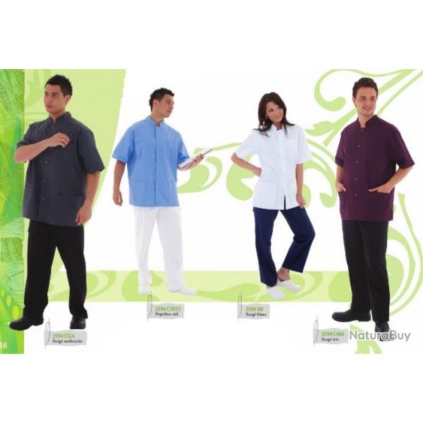 Blouse Mixte Steph Popeline Ciel 4