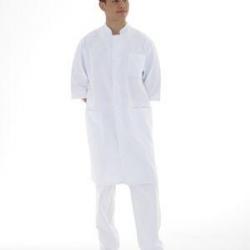 Blouse homme Stéphano Sergé Blanc 2