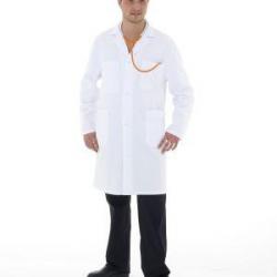 Blouse homme Emile Sergé Blanc 5