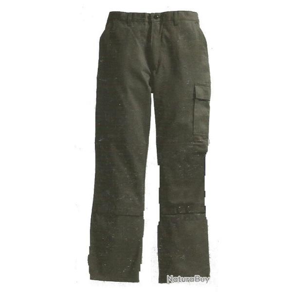 Pantalon Pure Coton Blanc 48 Courte