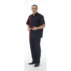 Veste de cuisine BASTIEN Blanc/Anthracite 1