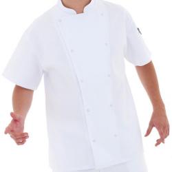 Veste de cuisine JIM 5 50% coton / 50% polyester: Satin