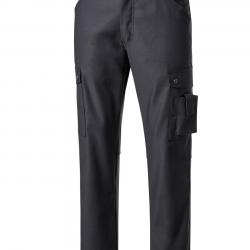 Pantalon en stretch canvas cargo Pionier Noir 40 Longue