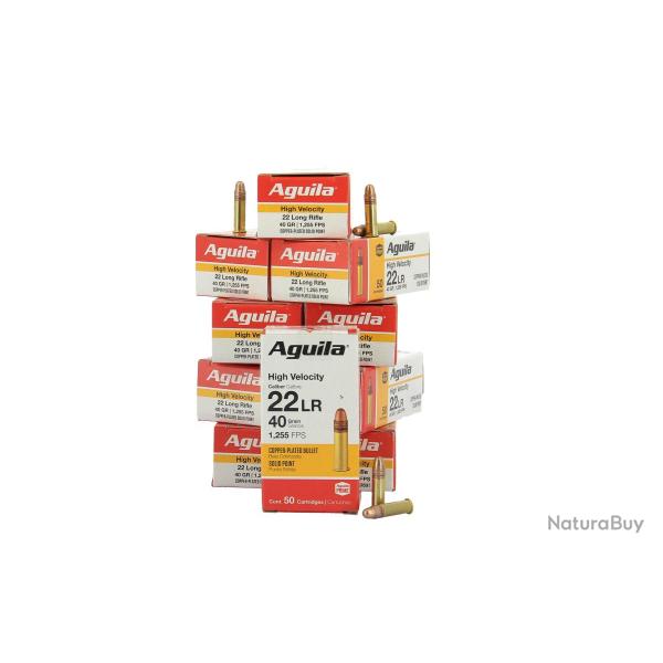 Boite de Munition Aguila High Velocity 22LR 40gr x2000