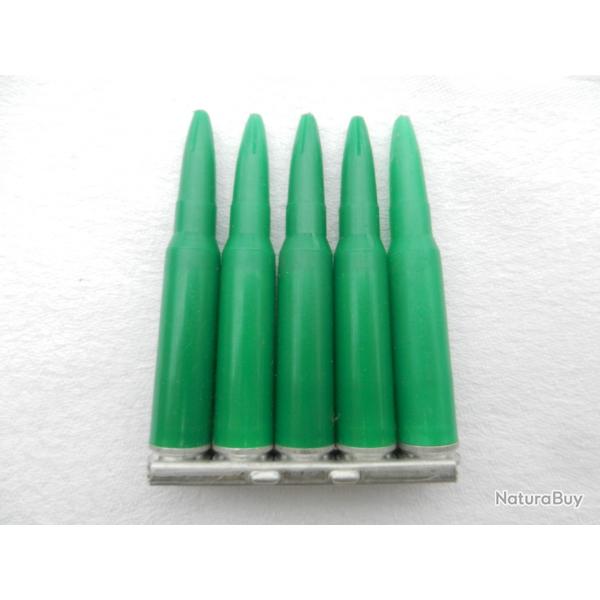 un clips de 5 cartouches  blanc plastique blanc