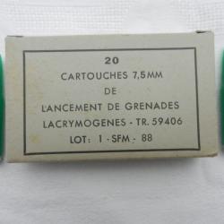 1  de 20 cartouches plastique vert française à blanc classée D§i