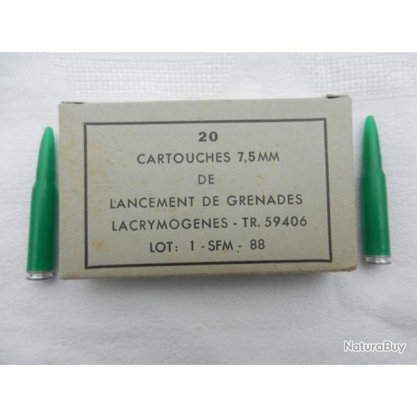 1  de 20 cartouches plastique vert franaise  blanc classe Di