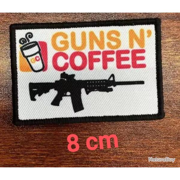 Patch velcro gun and coffee