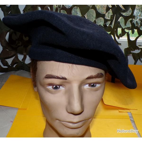 BERET " TARTE " DES CHASSEURS ALPINS DE L' ARMEE DE TERRE  FRANCAISE  , TAILLE 57 FABRICATION FRANCA