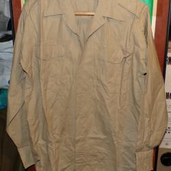 CHEMISE MILITAIRE DE L'ARMEE FRANCAISE DE 1950/60 ,Taille 3 L SOIT L OU 41-42 EN CIVIL ,  AVEC MANCH