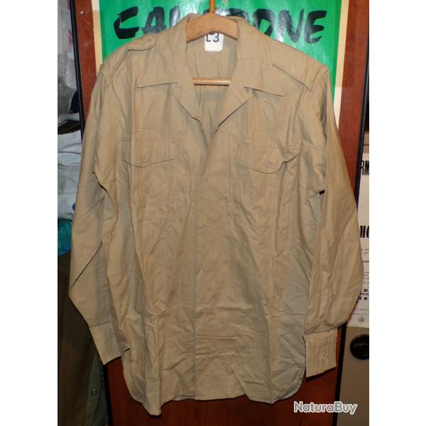 CHEMISE MILITAIRE DE L'ARMEE FRANCAISE DE 1950/60 ,Taille 3 L SOIT L OU 41-42 EN CIVIL ,  AVEC MANCH