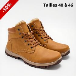Chaussures de randonnée fourrées 40 à 46 - Marron clair - Livraison gratuite et rapide