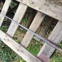 Canne épée artisanale sans fourreau