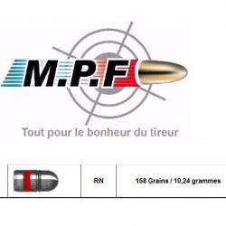 1000 Balles MPF Ogives plomb 38 RN 158 Gr Ø 357" en port gratuit