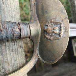 Épée d'officier subalterne, modèle 1857, clavier à l'aigle demi déployé,