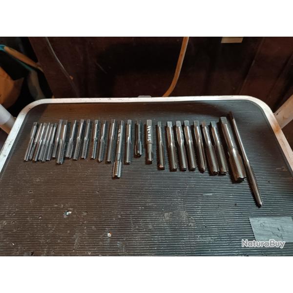 Lot tarauds professionnel imprial us anglais systme bsf