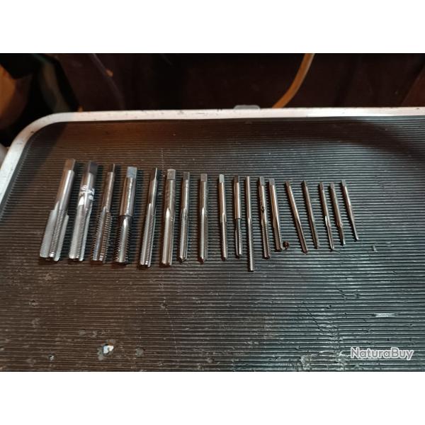 Lot tarauds professionnel imprial us anglais lot A