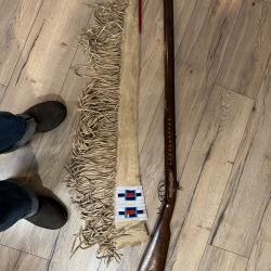 Fusil foudre noir Kentucky usa western trappeur cowboy guerre indienne