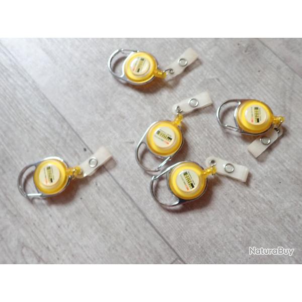 Porte-cls rtractable (ficelle) ; Top pour forfait de ski, trousseau pour enfants : pas de perte