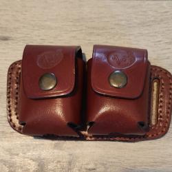 porte barillet en cuir pietta 1858