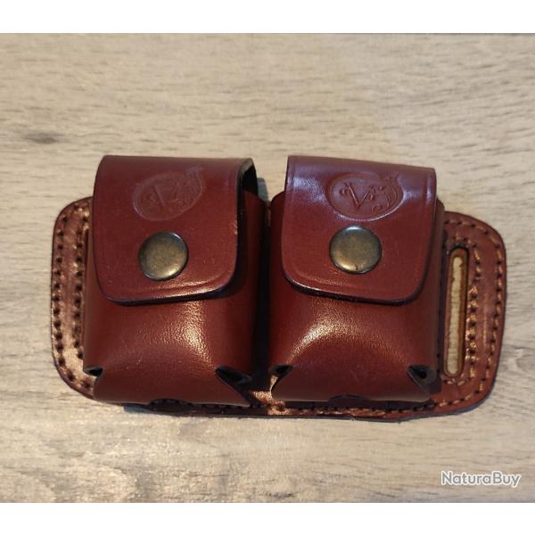 porte barillet en cuir pietta 1858