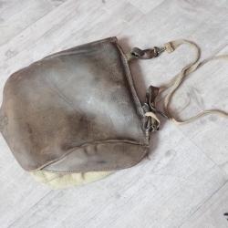 1911 SAC à PAIN SUISSE. Toile et cuir