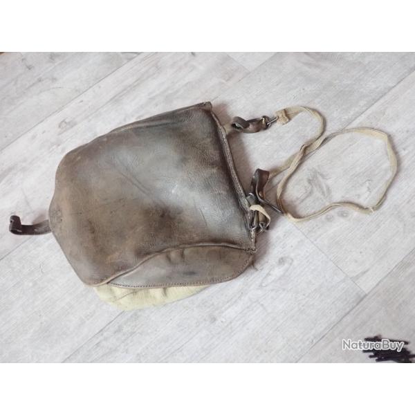 1911 SAC  PAIN SUISSE. Toile et cuir