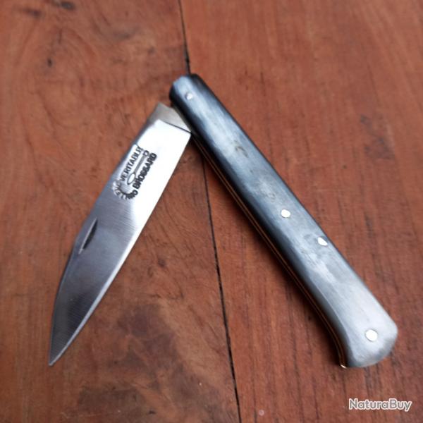 Couteau Rgional YSSINGEAUX  VRITABLE CUILLRE  BROSSARD Manche en Corne