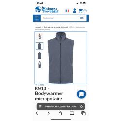 Polaires sans manche grise neuve