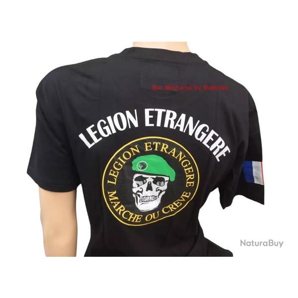 Marche ou crve T-shirt Lgion Etrangre -100% coton