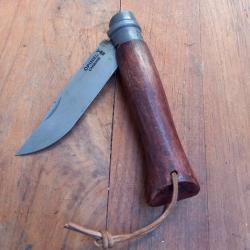 Couteau OPINEL N9 Carbone Manche en Bois