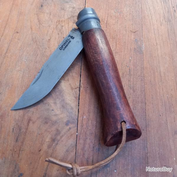 Couteau OPINEL N9 Carbone Manche en Bois