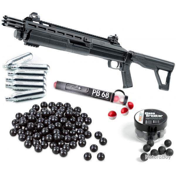 Pack HDX 68 20Joules +Lunette lunineuse + laser puissant + projectiles + co2