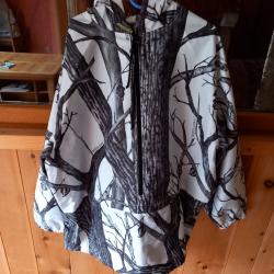 Ensemble chasse camo blanc Decathlon état neuf pantalon+veste