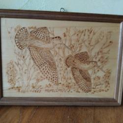 Gravure sur bois Les mordor&eacute;es sign&eacute;e Gaston.