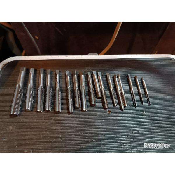 Lot tarauds professionnel imprial us anglais lot w2