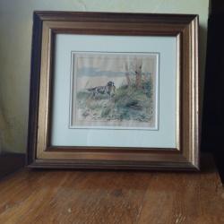 Peinture chasse &agrave; la b&eacute;casse