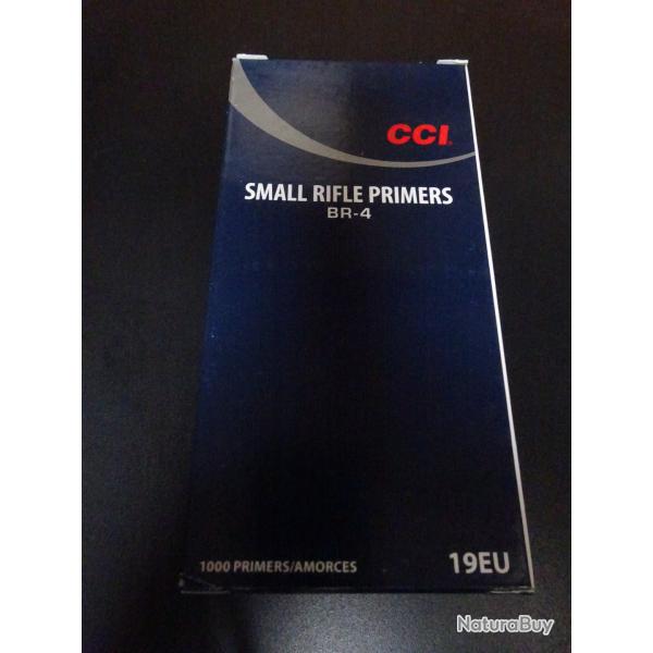 Amorces Small Rifle CCI BR4 Boite de 1000