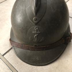 WW2 GRANDE TAILLE CASQUE ADRIAN MARINE
