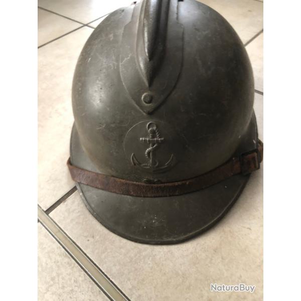 WW2 GRANDE TAILLE CASQUE ADRIAN MARINE