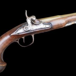 Pistolet percussion XVIIIeme marine