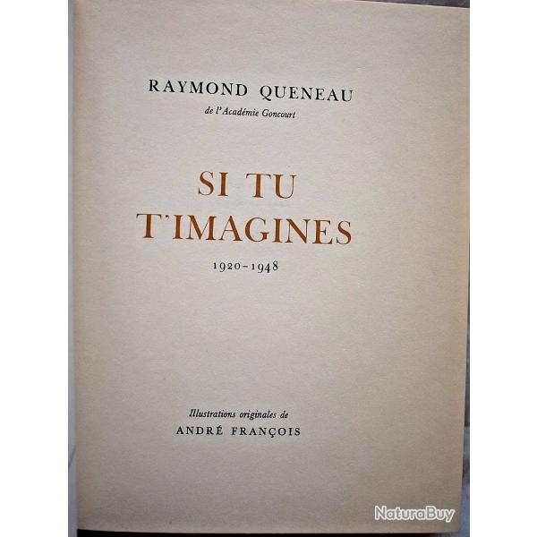 Si tu t'imagines (1920-1948) - Raymond Queneau