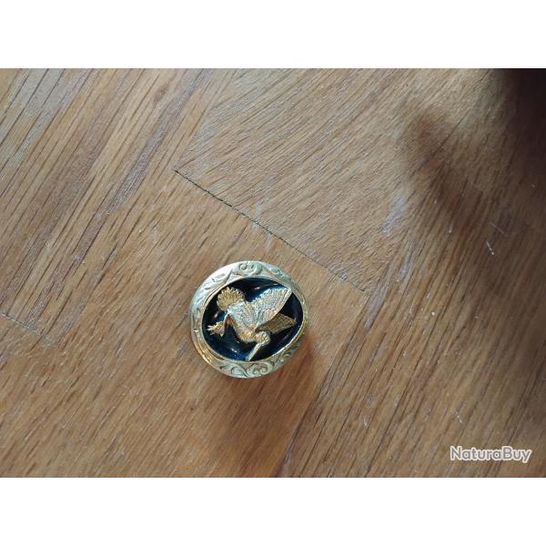 Attache foulard plaqu or bcasse